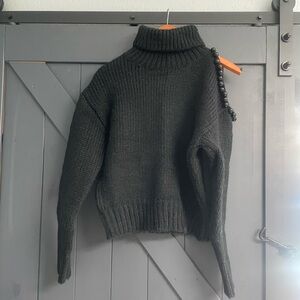Astr Black Turtleneck Sweater